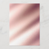 バラゴールド結婚フォイル情報ゲスト エンクロージャーカード (裏面)