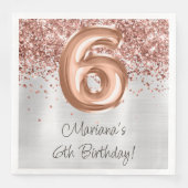  バラゴールド シルバー 6歳 誕生日パーティー (正面)