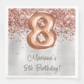  バラゴールド シルバー 8歳の誕生日パーティー (正面)