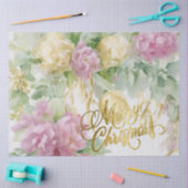 バラサテンリボンエバーグリーンメイヴクリームクリスマス 薄葉紙 (クラフト)