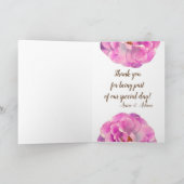 バラサンキュー結婚のカード サンキューカード (内部)