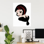 バラザタトゥードガール ポスター (ホームオフィス)