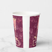 バラシャンパンバブル&グラス結婚ズ祝 紙コップ (右)