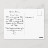 バラシャンパン&中世ナイトリングや輪ベアラP ポストカード (裏面)