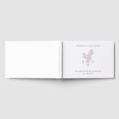 バラシンプルゴールドフォイルさくらんぼブロッサムモノグラム ゲストブック (全面)