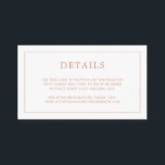 バラシンプルピンクモノグラムエレガントウェディング エンクロージャーカード<br><div class="desc">小さいシンプルのエンクロージャカーモダンドが搭載さエレガントれたデザインの詳細をバックの薄いモノグラムに囲ま縁どせた小さい。すべてのデザイン要素はフェイクバラ金ゴールドにあり、デザイン編集ツールで変更できる。ミニマルスタイリッシュなカップルのためのシックで素晴らしデザイン。これらのエンクロージャカードを使用して、ホテルの宿泊施設、駐車場、シャトル情報など、ゲストが知る必要がある方向やその他の重要な詳細を提供する。</div>