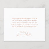 バラシンプルピンクモノグラム予算結婚ありがとう (裏面)