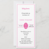 バラシンプルベビーシャワーパーソナライズされた 招待状 (正面)