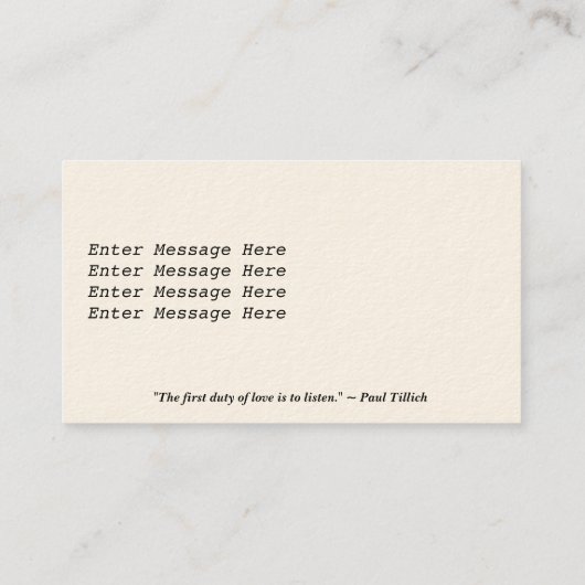 バラシンプル介護者の名刺テンプレート 名刺 (裏面)