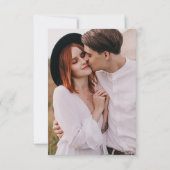 バラシンプル金ゴールドエレガント植物性QRコ結婚ード 出欠カード (裏面)