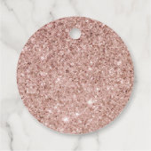 バラシンプル金ゴールドグリッターハートベビーシャワー フェイバータグ (裏面)