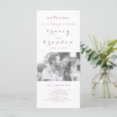 バラシンプル金ゴールドスモダント写真結婚の プログラム (スタンド正面)