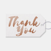 バラシンプル金ゴールドホイルフェイク感謝のギフトラベル ギフトタグ (正面(横))