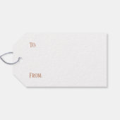 バラシンプル金ゴールドホイルフェイク感謝のギフトラベル ギフトタグ (裏面横)