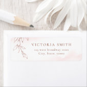 バラシンプル金ゴールドボ結婚タニカル差出人住所 ラベル (インサイチュ)