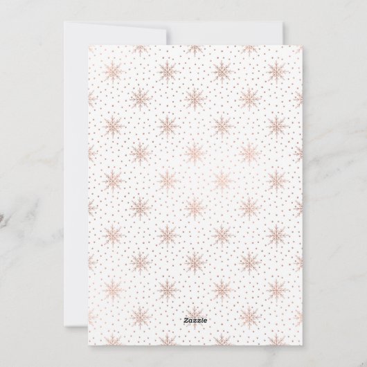 バラシンプル金ゴールドメリークリスマスフォトカード シーズンカード (裏面)