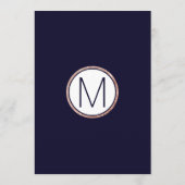 バラシンプル金ゴールドラインネイビーブルー結婚ズ プログラム (裏面)