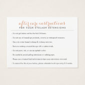 バラシンプル金ゴールドラッシュサロンロゴアフターケアカードロゴ (裏面)