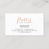 バラシンプル金ゴールドラッシュサロンロゴアポイントメント 予約カード (裏面)