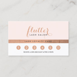 バラシンプル金ゴールドラッシュサロンロゴピンクロイヤリティカードピンク ロイヤリティカード