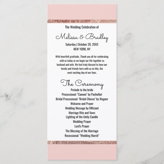 バラシンプル金ゴールド赤面ピンクブラシスクリプトプログラム プログラム (正面)