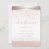 バラシンプル金ゴールド高級クリス企業のマスパーティー 招待状 (正面)