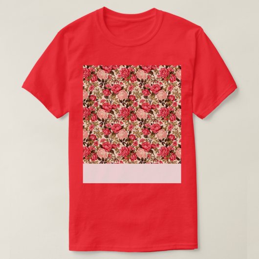 バラシームレスパタかわいらしーンフローラ花芽第 Tシャツ (デザイン正面)
