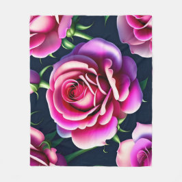 バラシームレスパターンバレンタインデイフリース 空白の フリースブランケット