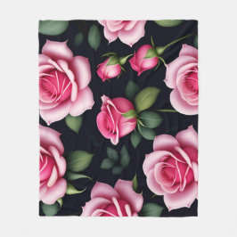 バラシームレスパターンバレンタインデイフリース 空白の フリースブランケット