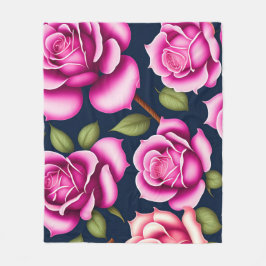 バラシームレスパターンバレンタインデイフリース 空白の フリースブランケット