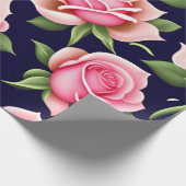 バラシームレスパターンバレンタインデイラッピングPap ラッピングペーパー (角)