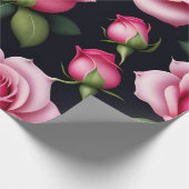 バラシームレスパターンバレンタインデイラッピングPap ラッピングペーパー (角)