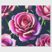 バラシームレスパターンバレンタインデイラッピングPap ラッピングペーパー (フラット)