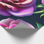 バラシームレスパターンバレンタインデイラッピングPap ラッピングペーパー (角)