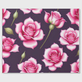 バラシームレスパターンバレンタインデイラッピングPap ラッピングペーパー (フラット)