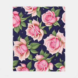 バラシームレスパターンバレンタインデー フリースブランケット