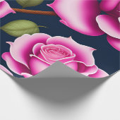 バラシームレスパターンバレンタインデー ラッピングペーパー (角)