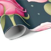 バラシームレスパターンバレンタインデー ラッピングペーパー (ロールコーナー)