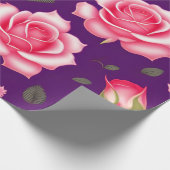 バラシームレスパターンバレンタインデー ラッピングペーパー (角)