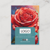 バラジュエリーイヤリングネックレスディスプレイカード 名刺 (裏面)