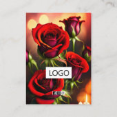 バラジュエリーイヤリングネックレスディスプレイカード 名刺 (裏面)