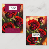 バラジュエリーイヤリングネックレスディスプレイカード 名刺 (正面/裏面)