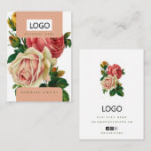 バラジュエリーイヤリングネックレスディスプレイカード 名刺 (正面/裏面)