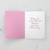 バラジューン誕生フラワー誕生日 カード (内部)