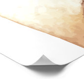 バラスウィートレターベビーシャワーウェルカム ポスター (角)