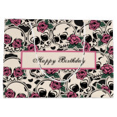 バラスカルパターン誕生日 ラージペーパーバッグ (裏面)