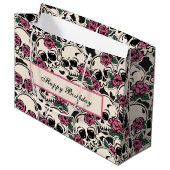 バラスカルパターン誕生日 ラージペーパーバッグ (正面アングル)
