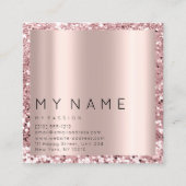 バラスクエアグリッターメイクアップラッシュVIPロゴ 予約カード (正面)