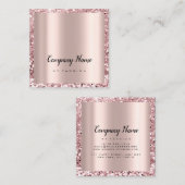 バラスクエアグリッターメイクアップ美しいサロンVIP 予約カード (正面/裏面)