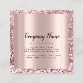 バラスクエアグリッターメイクアップ美しいサロンVIP 予約カード (裏面)